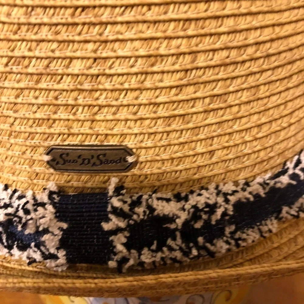 Tan Fedora with Denim Trim